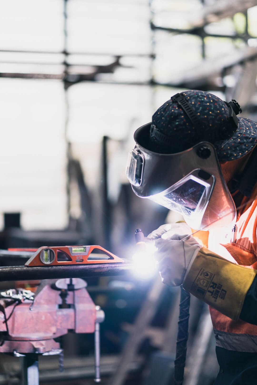 Pressure pipe welding